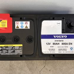 Volvo Vehicle AGM Battery 12V 80AH 800A S60 S80 S90 V90 XC60 Volvo Vehicle AGM Battery 12V 80AH 800A S60 S80 S90 V90 XC60