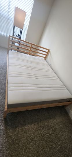 IKEA TARVA Queen Bed Frame + Mattress