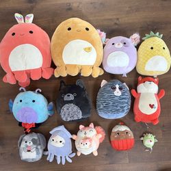 Large Lot Of Pristine Squishmallows