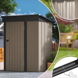 5 ft. W x 3 ft. D Metal Storage Shed