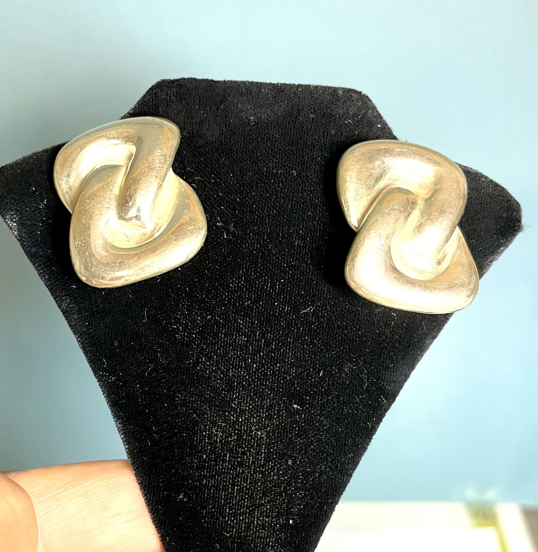 Old Pawn Taxco Sterling Earrings