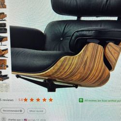 Herman Miller Look A Like Leather Chair & Foot Rest