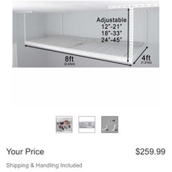 Saferack 4x8 Overhead Storage Rack 