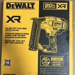 Dewalt 20v Brushless Brad Nailer Tool Only