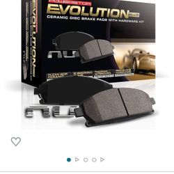 Power Stop 17-1401, Z17 Front Ceramic Brake Pads with Hardware. 
