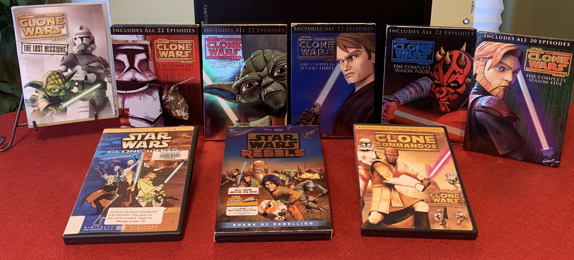 Star Wars The Clone Wars Complete Seasons 1-2-3-4-5 & Lost Missions +3 More
