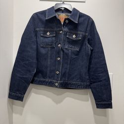 Vintage GUESS Authentic Denim Trucker Jacket - Dark Wash - Size XL