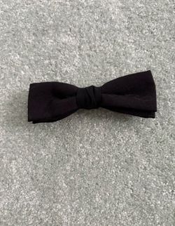 Classic Black Bow Tie Formal Tuxedo Wedding Pre-Tied Adjustable Smoke Pet Free