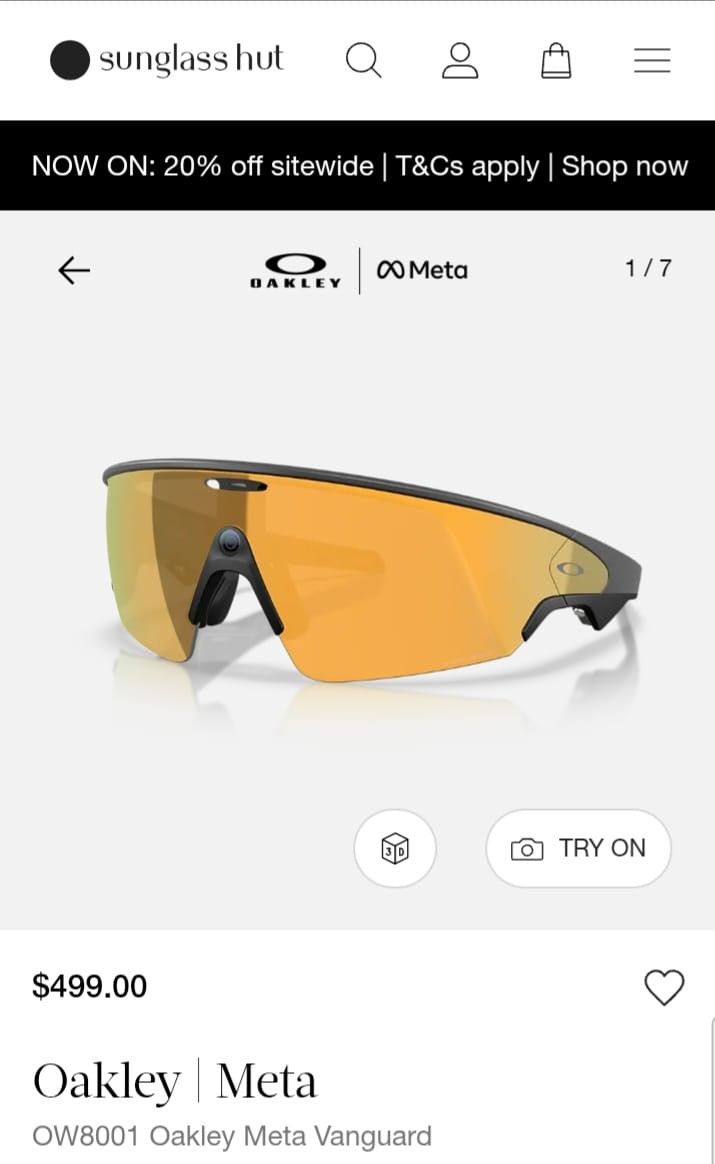 Selling Okley Meta Vanguard