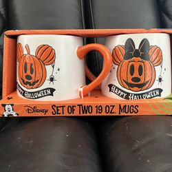 Disney Minnie & Mickey Halloween Mugs