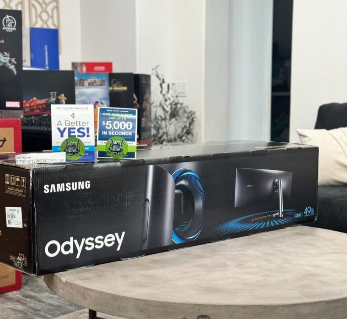 6564042 Samsung 49" odyssey 1000R curved dual QHd 240hz 1MS monitor