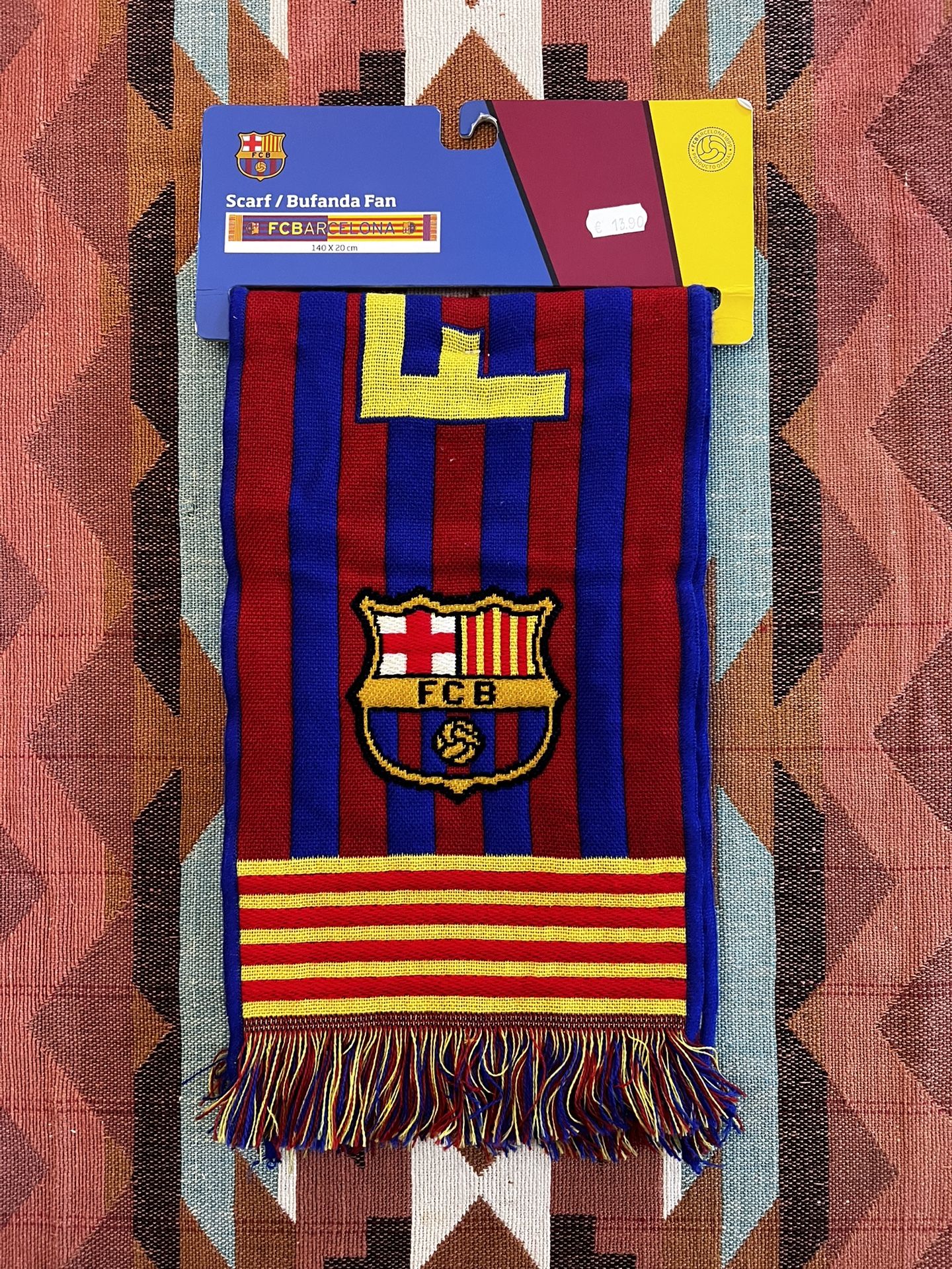 La Liga FC Barcelona Scarf Bufanda Fan Adult Unisex New
