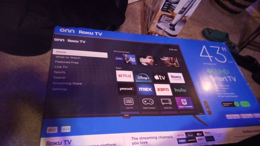 '43' Inch Onn Roku Smart TV(4k UHD) Brand New In Box