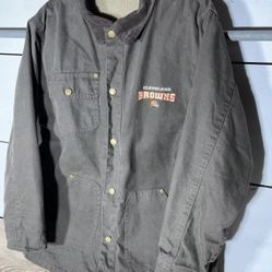 Cleveland Browns Ripstop Sherpa Lined Work Coat