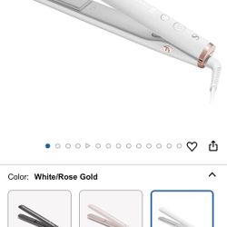 T3 SinglePass StyleMax Professional 1" Ceramic Flat Iron with Custom Heat Automation, 9 Heat Settings, Longer Ceramic Plates, for Straightening