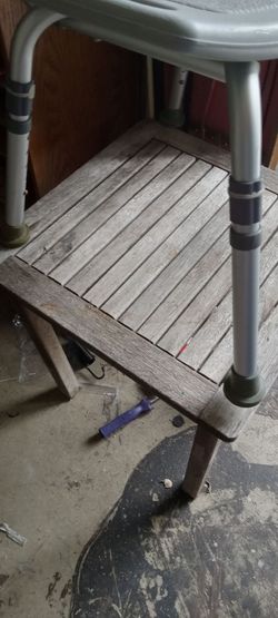 Wood coffee table