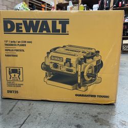 Brand New DeWalt 13inch Three-knife Cutter And Two Speed Thickness Planer DW735