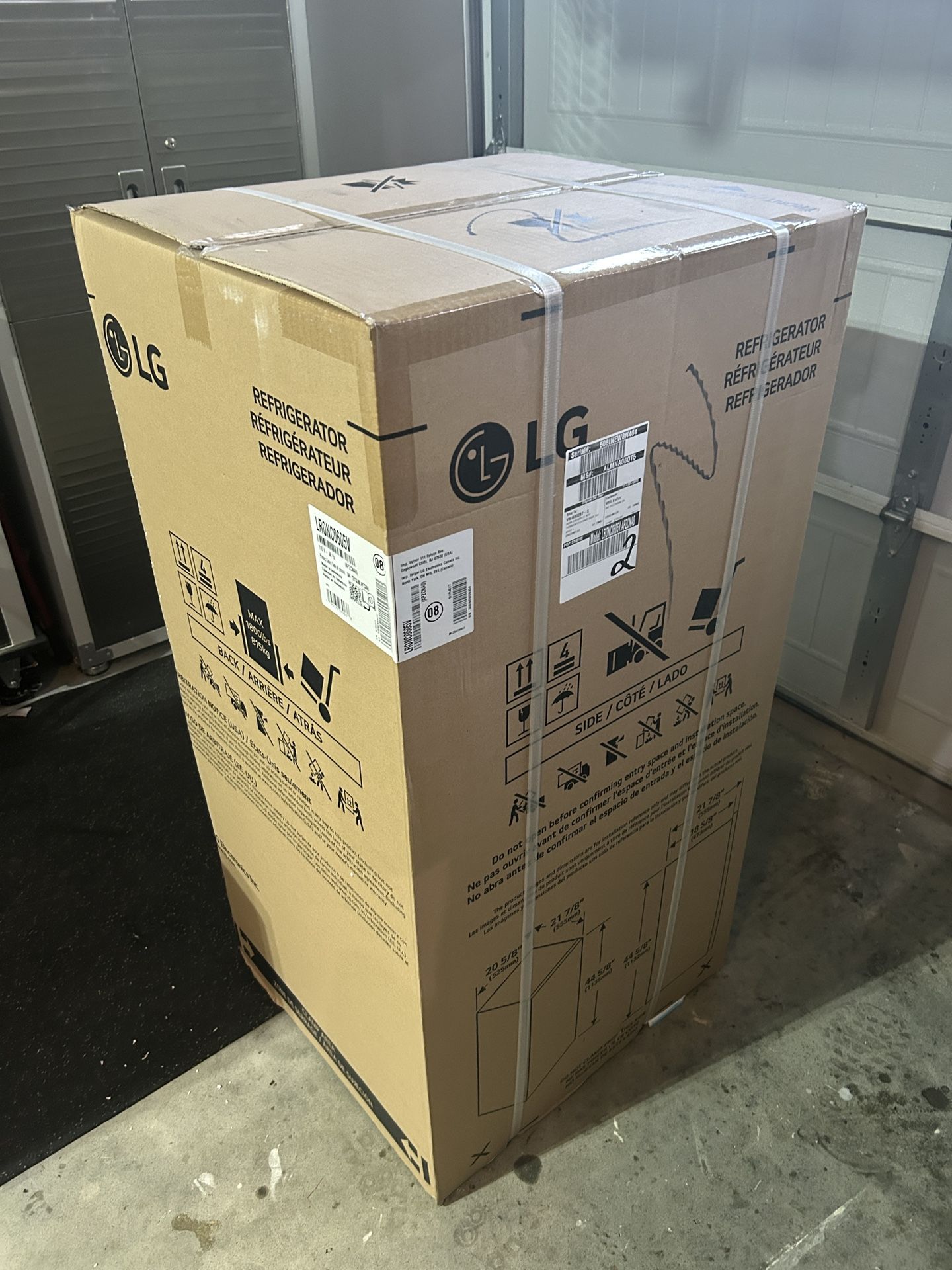 LG 20.63 in. W. 6 cu. ft. Single Door Top Freezer/Refrigerator with Inverter Compressor New