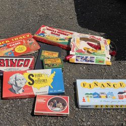 Box Of Vintage Games - I Think All The Pieces Are There But I Have Not Gone Through Each One