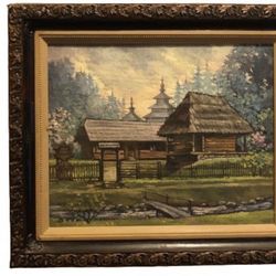 UKRAINIAN VILLAGE PAINTING 🖼️ 