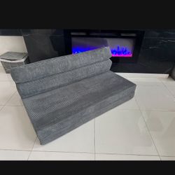 Tri fold foam mattress soft pillow couch extra big pillow adult pet bed couch room house furniture 