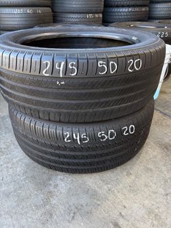 245/50r20 Two Michelin Tires In Great Shape