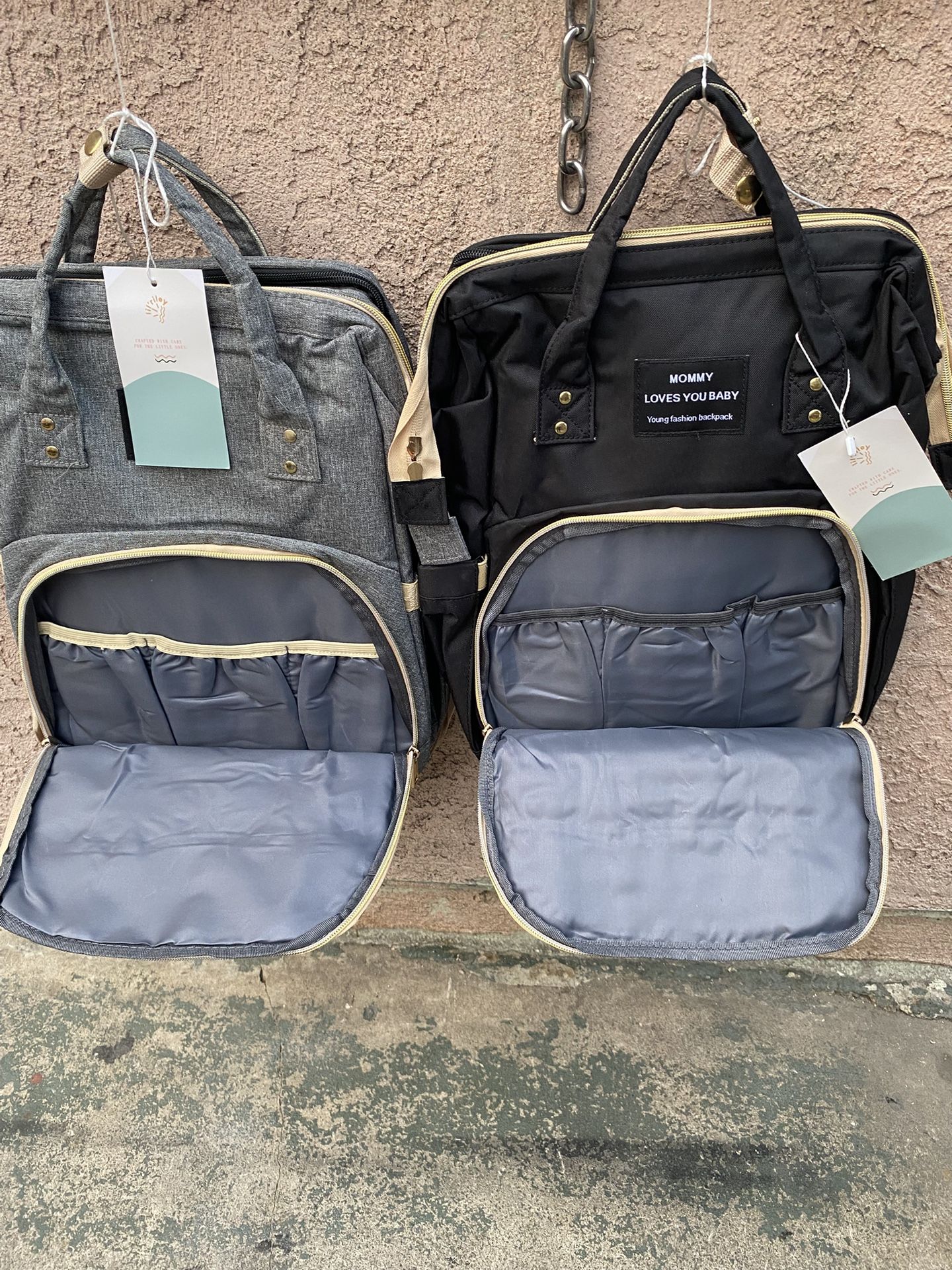 2 New Backpack Baby Diapers Bag $30 Each