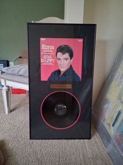 Elvis Presley Girl Happy Framed Vinyl Record Display