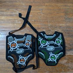 Nerf Dart Tag Shield Vest Set Of 2 (Orange & Green).