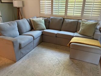 Grey Sectional Sofa 84”
