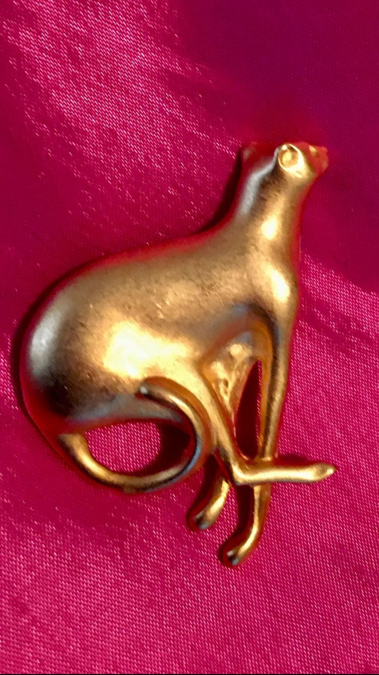 D Torem Renclif Running Leopard/Cat Brooch