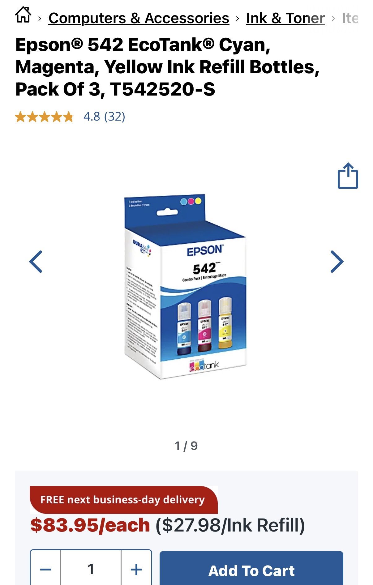 Sealed Epson 542 Et Printer 