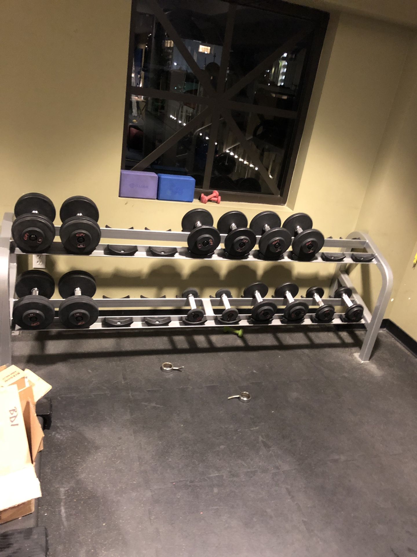 Cybex dumbbell rack