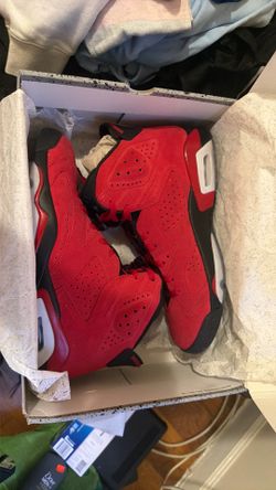 Jordan 6s red and black