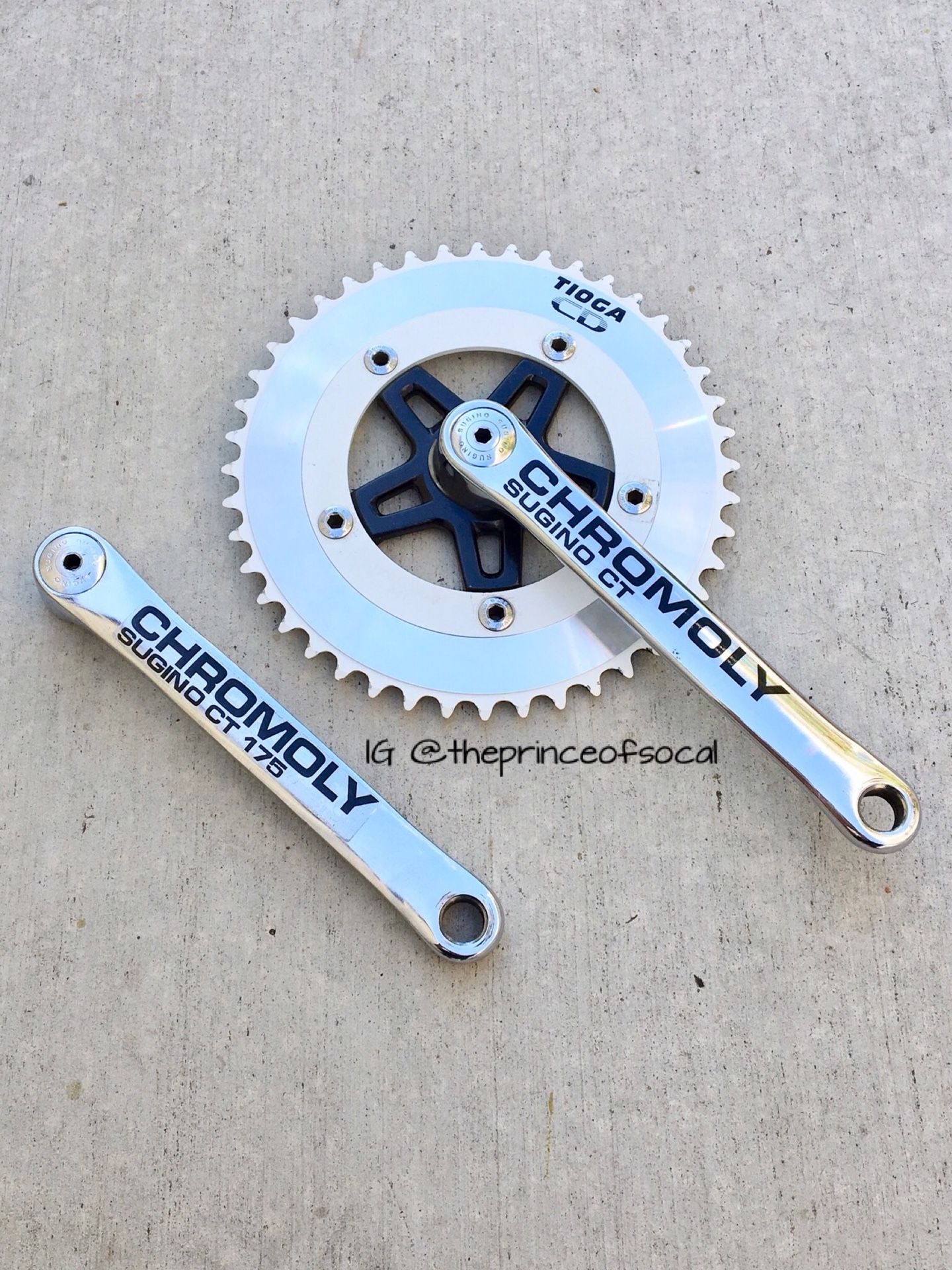SUGINO CT 175 SEALED CV-SB JAPAN BMX CRANKS SET GT POWER
