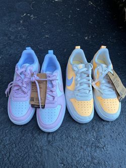 NWT Nike Court Sneakers, Low Top – 2 Pairs, Size 4.5 Y or Women’s 6
