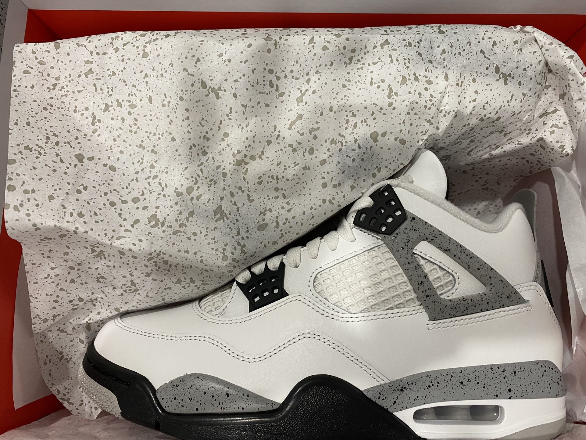 Jordan 4 White Cement-Brand New-Size 8