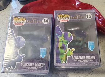 Mickey from fantasia artist funko pop set