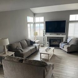 Sofa, Love Seat And Large Chair