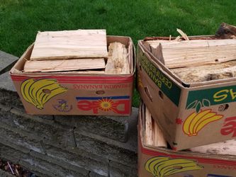 Boxes of dry-seasoned firewood (Ask about delivery)