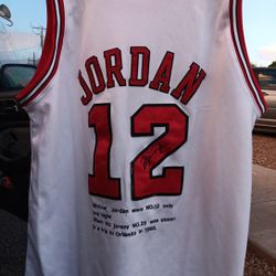 Jordan No12 White Jersey