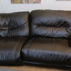 Brown Leather Couch