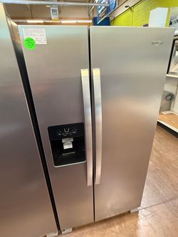 Whirlpool Stainless Steel Side-by-Side Refrigerator 33”