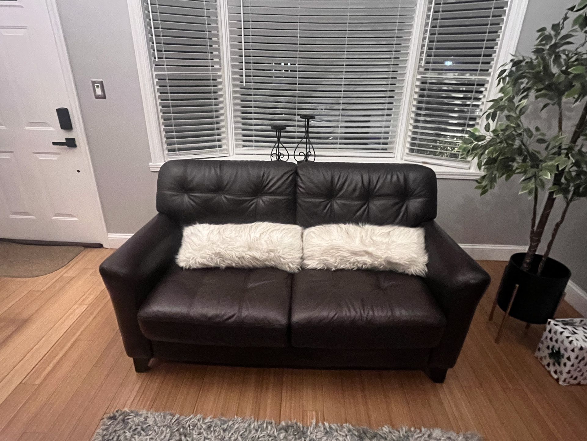 (3) Set Of Leather Couch 