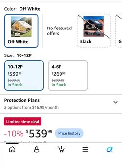 Large Camping Tent Off White