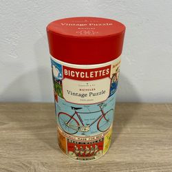 Cavallini Vintage Bicycles Puzzle - 1000 Pieces - Missing a Few Pieces