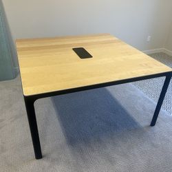Ikea Bekant Metal Table With Wood Top