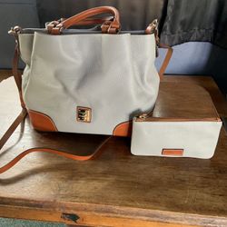 Dooney & Bourke Pebble Grain Brenna Bag With Matching Wallet