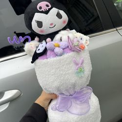 Kuromi Plush Bouquet With Lights