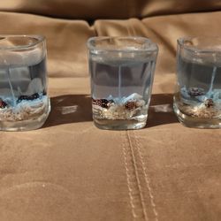 Set Of 3 Gel Candles